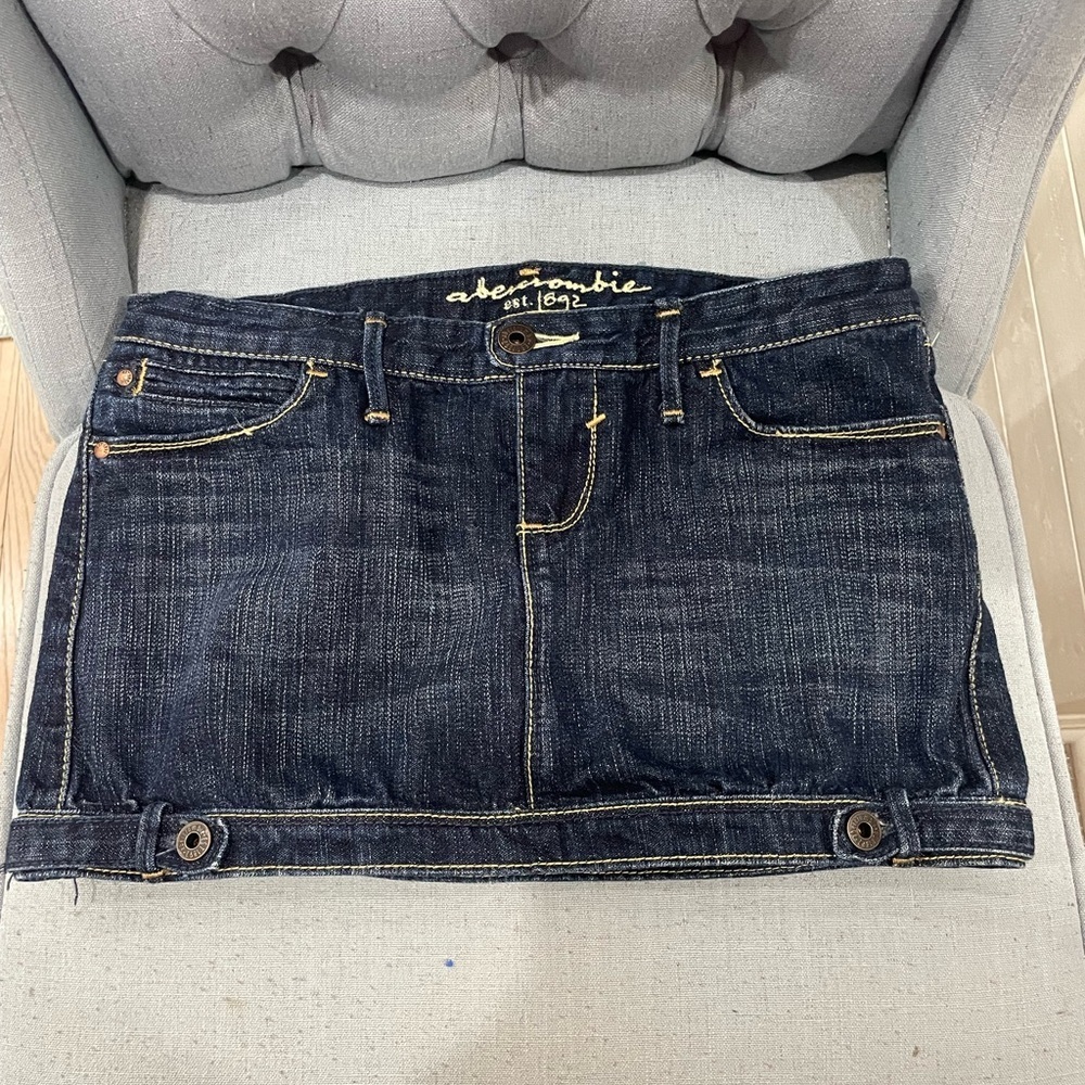 Abercrombie & Fitch Kids Denim Skirt - Dark Blue